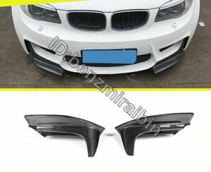 カーボン柄です フロント バンパー リップ スプリッタ エプロン フラップ bmw 1 シリーズ E82 1M クーペ 2 ドア 2011-2013 レーシング 