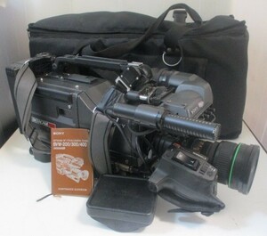 ∝ 134　業務用ベータカムSP ビデオカメラ SONY ソニー BVW-400Canon キャノン SX12J J14a×8.5B4 IRS ズームレンズ　プロ用　バック付き