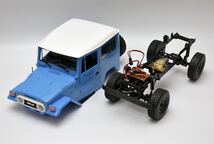 ★国内即納バッテリー2本 青ブルー WPL C34 ラジコンカー RC 1/16 4WD RTR即走行 トラック クローラー オフロード D12後継スケールロック_画像3