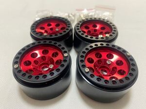 国内即納!4本セット CNC高精度ビードロック 1.9インチ アルミホイール RCクローラー TRX4 SCX10 RC4WD CC02 アキシャル トラクサス タミヤ