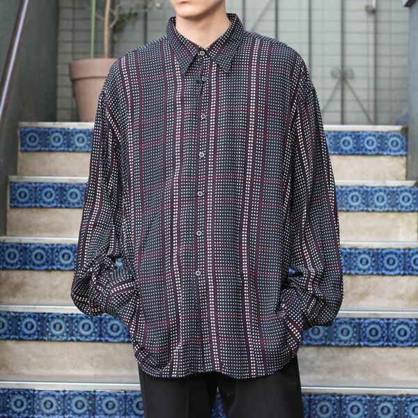 USA VINTAGE PATTERNED ALL OVER DESIGN SHIRT/アメリカ古着総柄デザインシャツ