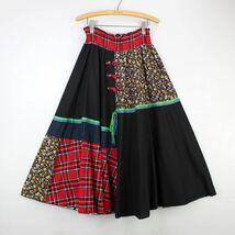 USA VINTAGE PATCHWORK LONG SKIRT/アメリカ古着パッチワークロングスカート_画像4