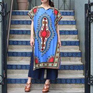 USA VINTAGE DESIGN KAFTAN DRESS ONE PIECE/アメリカ古着デザインカフタンドレスワンピース