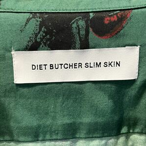 美品 DIET BUTCHER SLIM SKIN eat fruits プリント オープンカラーシャツ 2 / ダイエットブッチャー スリムスキン イート フラワーの画像5
