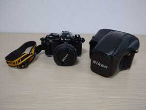 【ジャンク出品】Nikon FA　ニコン一眼レフカメラ本体とレンズはNIKKOR 50mm 1:1.4【カメラ01】