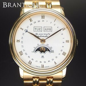 Blancpain Villeret ブランパン ヴィルレ コンプリート カレンダー ムーンフェイズ B6595-1418-A30 自動巻 K18YG メンズ 腕時計「18302」