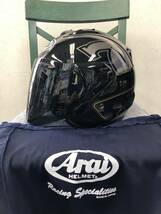 美品 Arai アライ SZ-Ram4 CafeRacer カフェレーサー BLACK ブラック ジェットヘルメット　XLサイズ_画像1