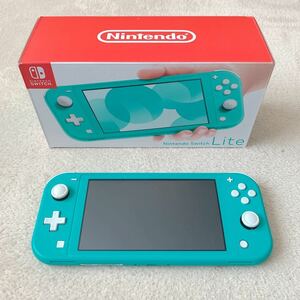 Nintendo Switch Lite ターコイズ　ケース付き箱付き