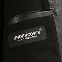 UNDERCOVER アンダーカバー 20AW 袖切替 ライダース ジャケット 3 ブラック_画像5