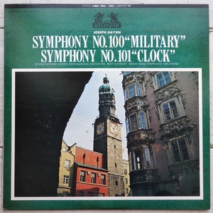 LP ハイドン 交響曲 第100番軍隊 スウィトナー ゲヴァントハウス管 第101番時計 クライネルト ベルリン放送響 MH 5001