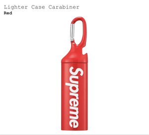 新品国内正規 22ss Supreme Lighter Case Carabiner Red シュプリーム ライター ケース カラビナ レッド 赤 オンライン購入 
