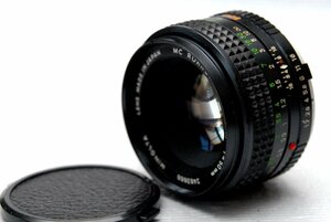 MINOLTA ミノルタ 純正 MC ROKKOR-PF 50mm 高級単焦点レンズ 1:1.7 希少な作動品