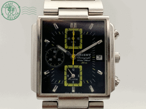 0650357　〇 ORIENT オリエント 50m クロノグラフ シルバー QUARTZ クォーツ メンズ 腕時計 中古 