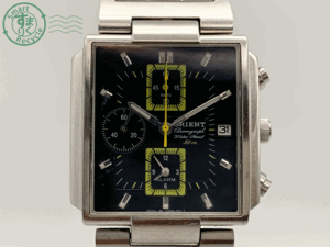0650357 〇 ORIENT オリエント 50m クロノグラフ シルバー QUARTZ クォーツ メンズ 腕時計 中古