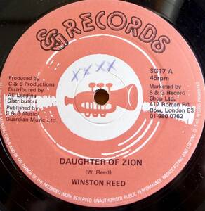 UK Lovers WINSTON REED / DAUGHTER OF ZION [ S&G ] UK Orig 12inch