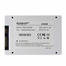 ■SSD Goldenfir 240GB SATA3 / 6.0Gbps 新品 2.5インチ 高速 NAND TLC 内蔵 デスクトップPC ノートパソコン H770_画像4