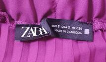 ZARA ザラ スカート Sサイズ ロング プリーツ ルビーレッド ondrmi a201h0605_画像6