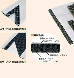 1ロ【郡山030826-1W1定#40ヨサ】グリシートA　N20-300 面状排水材 タキロン 20m/m厚 300m/m巾 50m巻