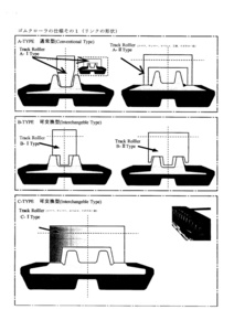 1ro[.030516-294#1019yo] rubber crawler Kubota KH35/KH014 230X72X42 price decline free shipping 