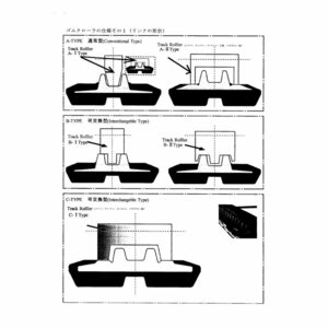 1ロ【仙030516-96＃1019キヨ】ゴムクローラー 前田MC305C　300×64×72　送料サービス