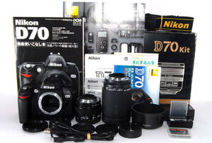 ◆初心者入門＆付属品多数◆ Nikon ニコン D70 超望遠Ｗズームレンズセット