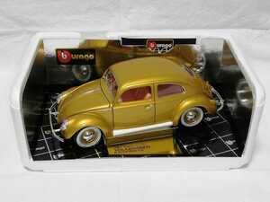 1955 1/18 VolkswagenBeetle フォルクスワーゲン ビートル burago gold collection ブラゴ ゴールドコレクション プレミアム 絶版 限定
