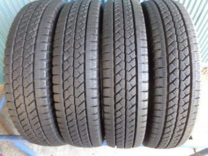 ブリヂストン BLIZZAK VL1　155/80R14 88/86N LT 4本 9.5分溝3本と9分溝1本