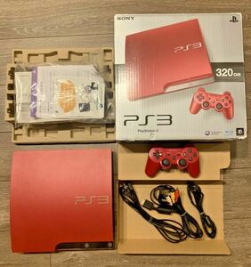 Sony PlayStation 3 スカーレットレッド 320GB CECH-3000B SR 赤 箱 動作確認済み 動作品 プレステ3 プレイステーション 本体 Scarlet Red