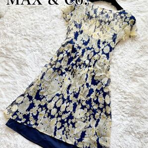 【MAX & CO.】マックスアンドコー　花　キャミソール付　ワンピース