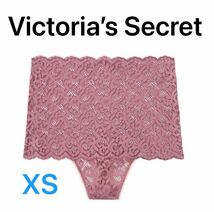 【送料無料】27新品■ヴィクトリアシークレット Victoria's Secret ハイウエスト レース Tバック ショーツ XS (日本サイズ XS～S位) 正規3_画像1