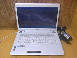 □U/561☆東芝 TOSHIBA☆16型ノートパソコン☆dynabook TX/67HKS☆PATX67HLRKS☆Core2Duo P8600 2.40GHz☆メモリ2GB☆HDD/OSなし☆ジャンク