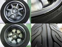 ☆2021年★A-TECH WP-789★15インチ 4本 185/55R15 社外 アルミ100 4H 73mm 15 6.5J +38 タイヤ ホイール 中古 ヴィッツ_画像4