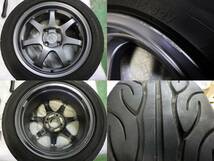 ☆2021年★A-TECH WP-789★15インチ 4本 185/55R15 社外 アルミ100 4H 73mm 15 6.5J +38 タイヤ ホイール 中古 ヴィッツ_画像6