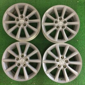 トヨタ エスティマ 純正アルミホイール17x7J+50 114.3-5H 再塗装マットグレー中古品4本