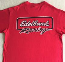 ◆ビンテージ Edelbrock Racing Tシャツ エーデルブロック 検 Nascar Hot Rod ナスカー ホットロッド STP Champion_画像4