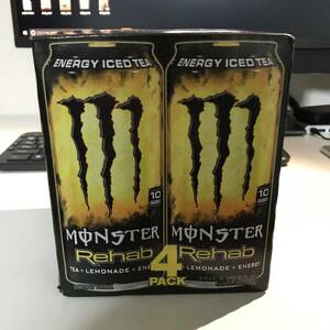  Monster Energy drink remone-doli hub I stay MONSTER ENERGY REHAB LEMONADE 4ps.@ pack USDM HDM overseas edition not yet sale in Japan 