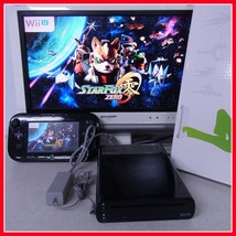 動作品 WiiU 32GB 本体 クロ Nintendo 任天堂【40_画像1