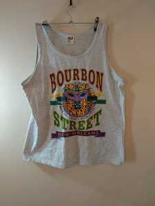  rare 1990 year America made! 90 period Made in USA tank top L size no sleeve Vintage Vintage american Vintage 