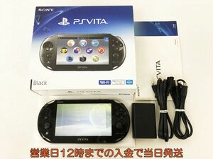 【1円】PSVITA 本体 セット ブラック SONY PlayStation VITA PCH-2000 動作確認済 箱あり 新型 画面ヤケ EC38-915jy/F3