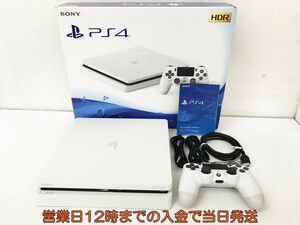 【1円】PS4 本体 セット 500GB ホワイト SONY PlayStation4 CUH-2200A 動作確認済 箱 コントローラー DC10-204jy/G4