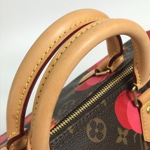 LOUIS VUITTON ルイヴィトン M41527 モノグラム ラマージュ スピーディ30 サンゴ ドット ハンドバッグ ブラウン×レッド【中古】_画像6