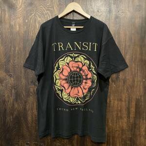 TRANSIT トランジット バンドT バンT Tシャツ アメリカ古着 黒 YOUNG NEW ENGLAND