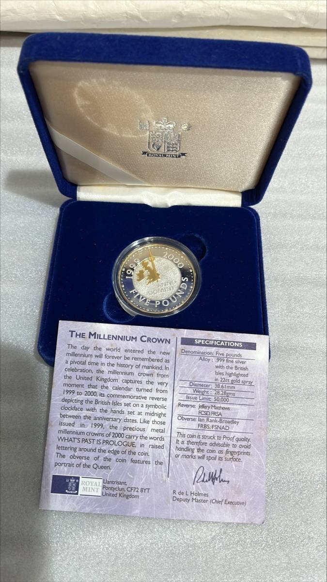 メダル】 2000 CENTENARY YEAR ピエフォー 5ポンド銀貨③ モダン - www
