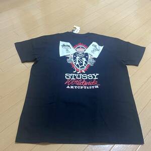 stussy ステューシー　秋田チャプト15周年　Tシャツ　XL 新品　ブラック