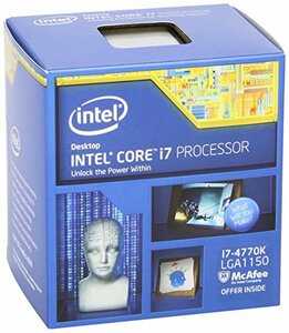 Intel CPU Core i7 4770K 3.50GHz 8Mキャッシュ LGA1150 Haswell UnLocked BX80646I74770K 【BOX】(中古品)