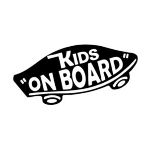 kids on board ステッカー ブラック VANS