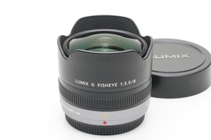 【フジヤカメラ】Panasonic LUMIX G FISHEYE 8mm F3.5 [H-F008] パナソニック ルミックス G フィッシュアイ M4/3マウント 対角魚眼レンズ