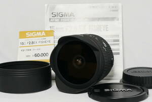 ■□Sigma 15mm F/2.8 EX FISHEYE 魚眼レンズ キャノンEFマウント用 動作確認済み 送料無料□■
