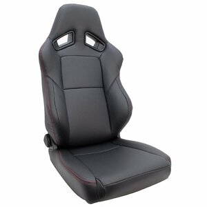 JADE スタイリッシュシートカバー RECARO SR-7F後期モデル用（ブラック×レッドステッチ JSC-004）1脚分