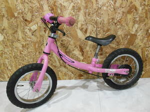 バランスバイク キックバイク ペダルなし 練習用 自転車 中古 女児 女の子 ピンク かわいい プレゼント 即乗り 札幌 引取 限定